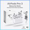 Ultimate Sound Experience AirPods Pro 3 Bluetooth Earbuds Built-in Noise Cancellation System IPX4 Daily Sweat Resistant Comfort Fit Wireless Earphones