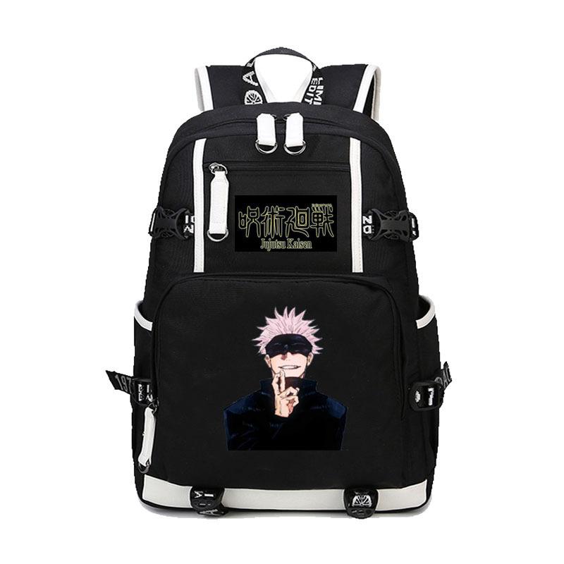 Animation Spell Return To The Surrounding Tide Student Backpack Backpack Personalized Leisure Backpack Youth Schoolbag Custom design, dropshipping available
