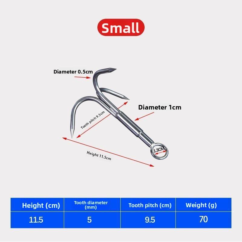 Рыболовный крючок из нержавеющей стали, Трехзубый рыболовный якорь-крючок, Рыболовные снасти  Коготь летящего тигра