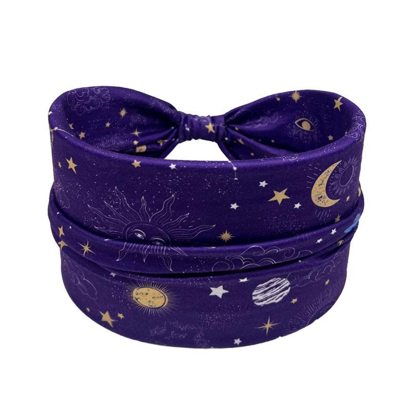 Cross-Border Women's Cotton Yoga Headband - Elastic, Sweat-Absorbing, Fashionable