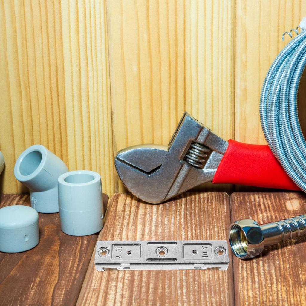 6Pcs Stainless Steel Curtain Track Brackets Ceiling Mounted Double Rail for Window Treatments Room Dividers Commercial