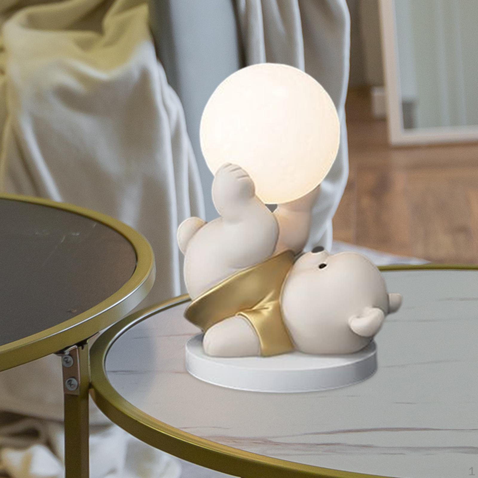 

Милая статуэтка медведя USB зарядка ночник настольное украшение для детей взрослых Aureate