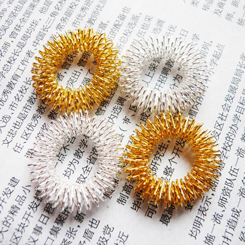 10Pcs/Set  Finger Massage Ring Acupuncture Acupressure Health Care Body Massager