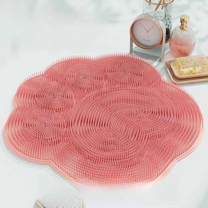 1 Peça de Tapete de Silicone para Chuveiro - Antiderrapante, Fácil de Limpar, Melhora o Desgaste, Massagem nos Pés, Banho Relaxante, Tapete de Massagem - Tapete de Chuveiro para Pés