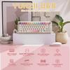YUNZII B68 Wireless Mechanical Keyboard,Tri-Mode BT5.0/2.4GHz/USB-C,Cute PBT Keycaps,Hot Swappable Creamy Typing Gasket Mounted,RGB Backlit NKRO for