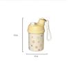 Kawaii Cat Bow Thermos Bottle With Straw For Coffee Tea 420ml Cute Boba Water Bottle Thermal Mug Insulated Cup For Girl Kids