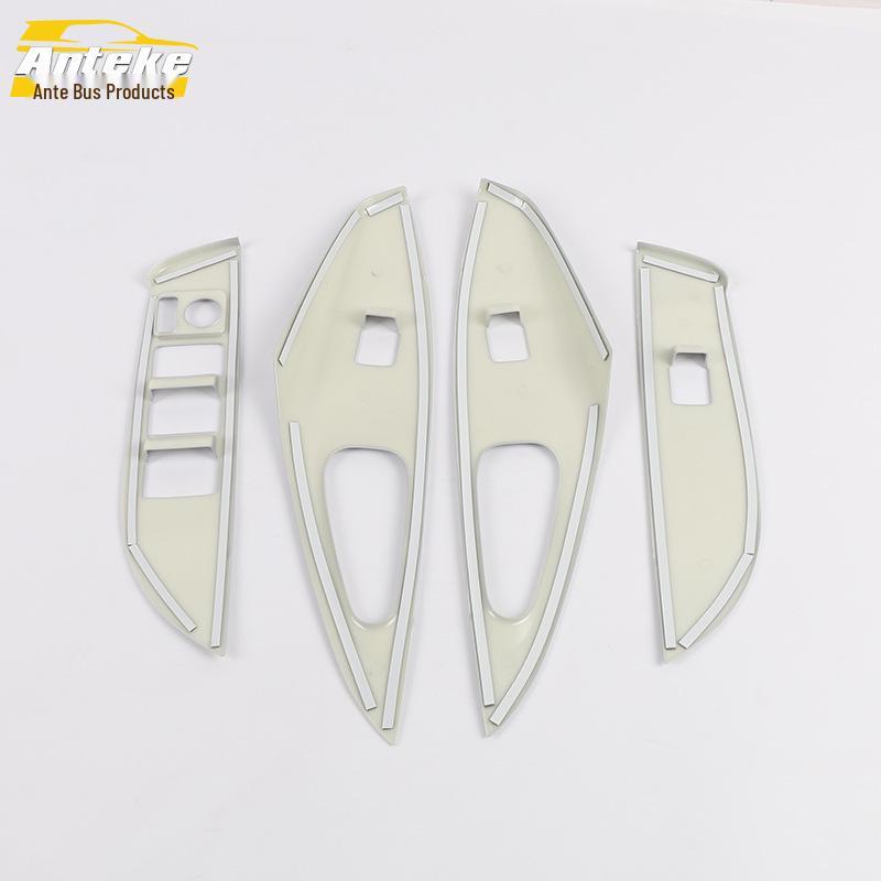 19 Corolla Glass Switch Bright Ring: Door Window Armrest Lifting Button Decorative Sticker