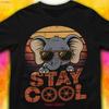 Camiseta Elefante Dumble Fique Fresco Rosto Retrô Bebê Fofo Amante vintage Lavada Ligeiramente Macia Estilosa streetwear Respirável Unissex