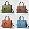 Pu Large Capacity Handbag For Women With Zipper Closure For Daily Use