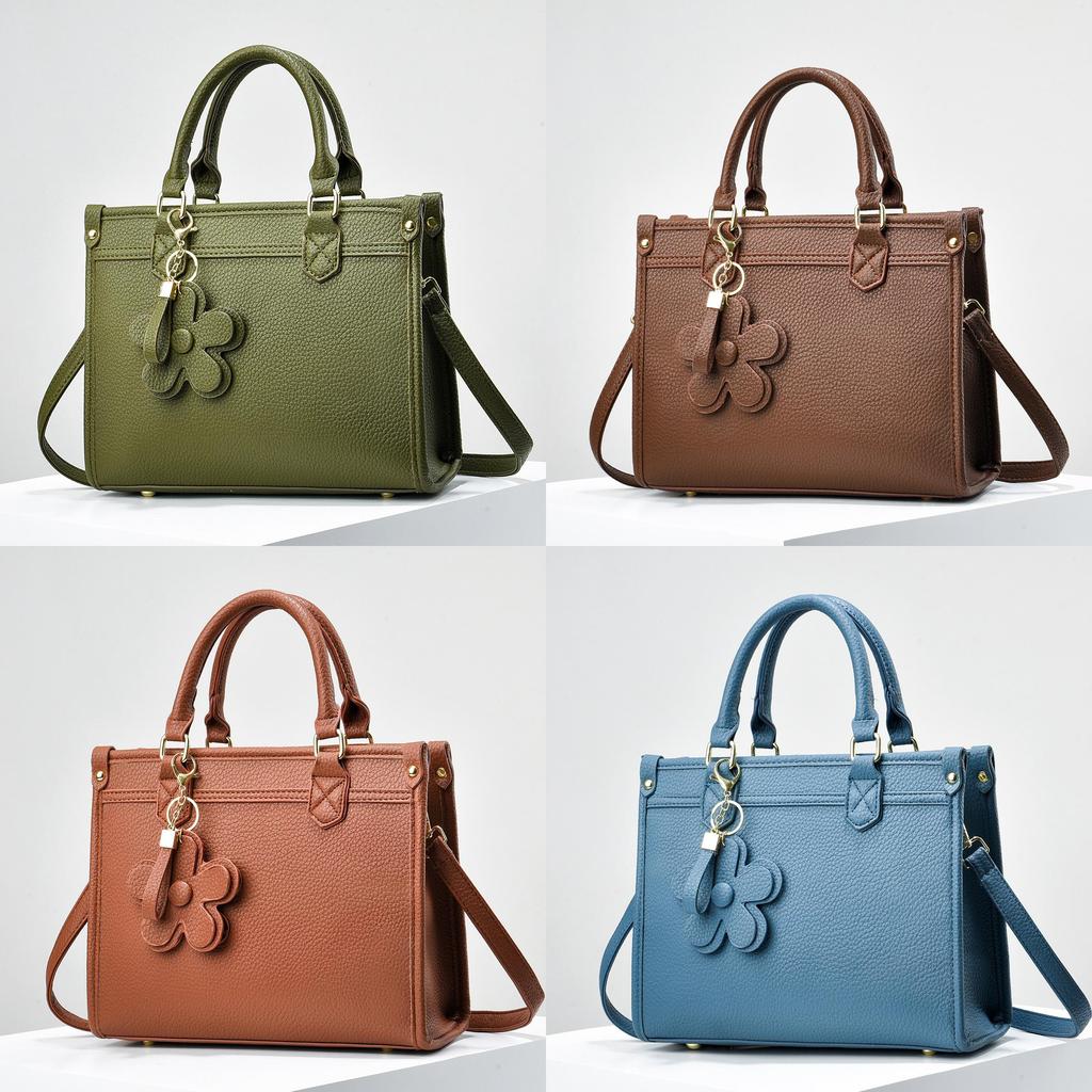 Pu Large Capacity Handbag For Women With Zipper Closure For Daily Use