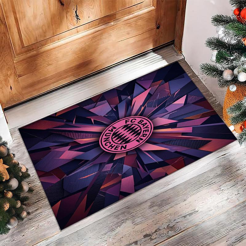 Bayern Munich Printed Flannel Area Rug Non Slip Soft Polyester Floor Carpet Indoor Decor Mat for Bedroom Living Room Sofa Game Room Home Decoration