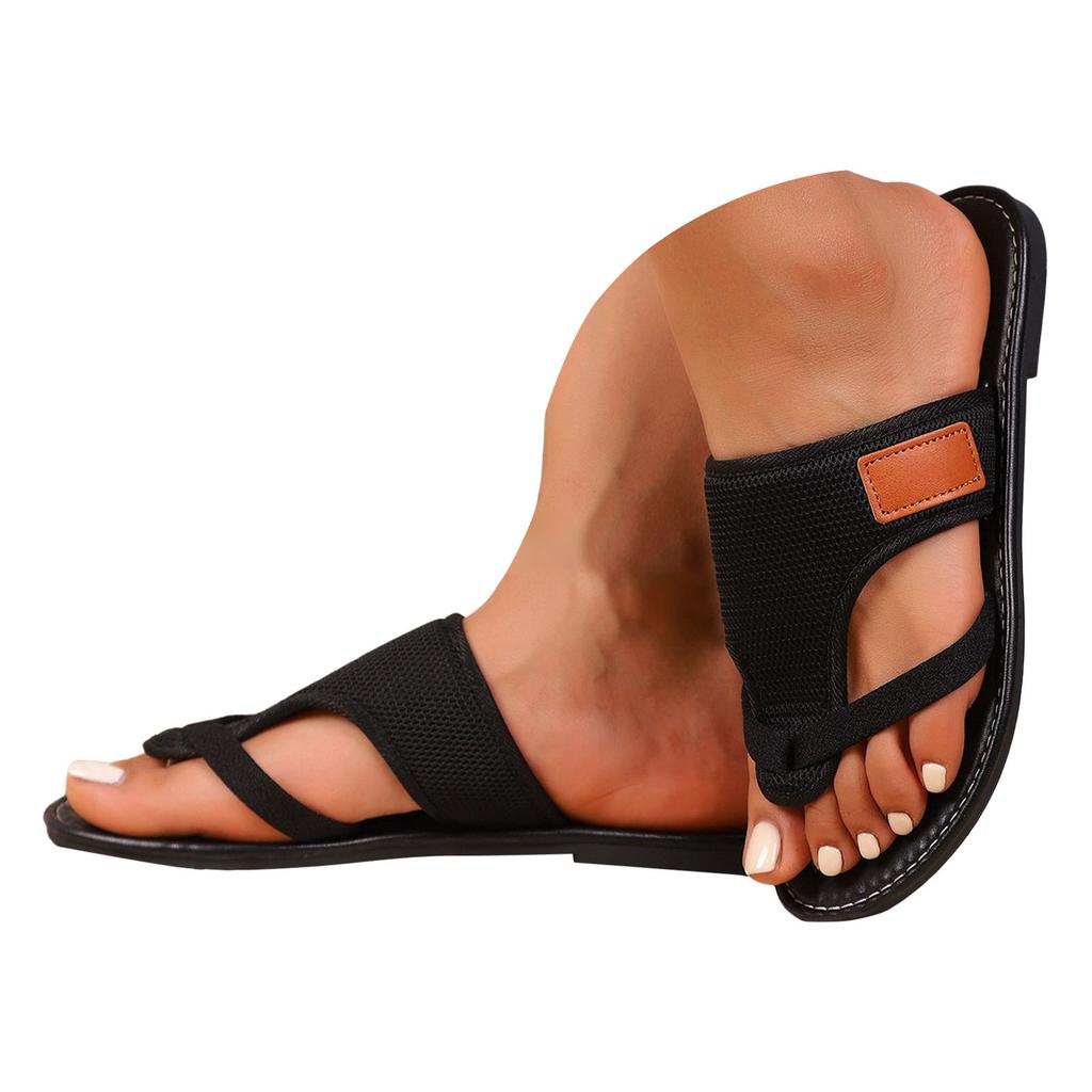 Mesh Fashion Toe Slippers Non Slip Beach Slippers Women'S Stylish Womens Memory Foam House Slippers Womens Spa Slippers