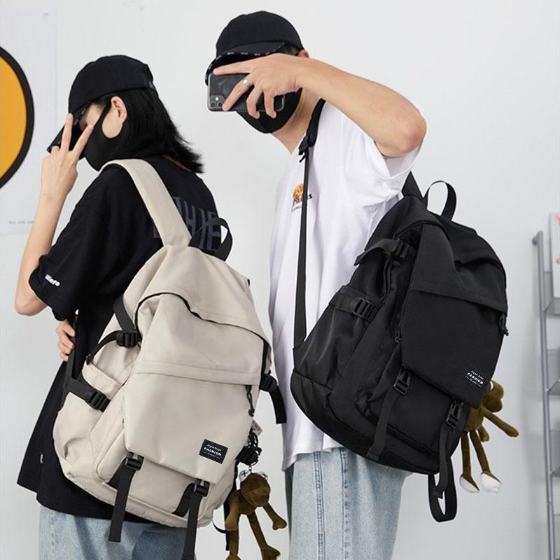 Backpack Men'S Versatile Large Capacity Travel Backpack Female Junior High School High School Student School Bag