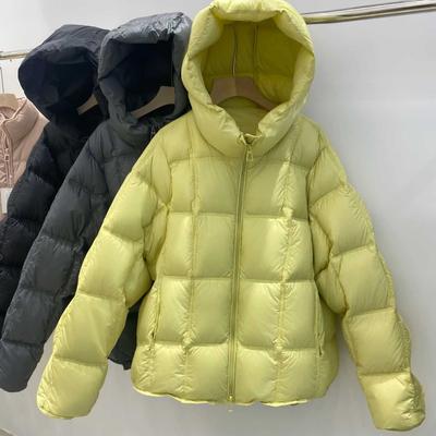 Ropa acolchada de algodón para mujer, chaqueta acolchada de algodón gruesa con capucha para estudiantes de invierno, suelta y con capucha.