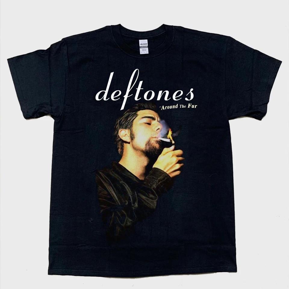 Chino Moreno Smoking Deftones Music Band T-shirt Black Gift For Fan S