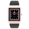 Men's Rectangular Quartz Watch Slim Silicone Strap Minimalist Student Fashion Wristwatch