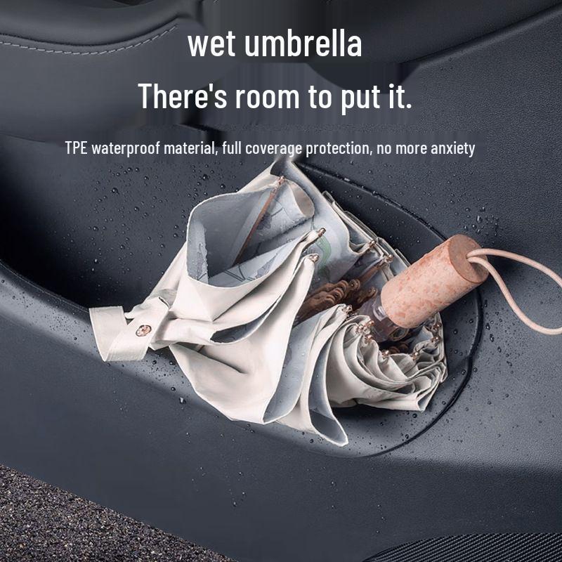 Aktualisierte Seitenfach- und Regenschirmhalterung für Tesla Model 3/Y