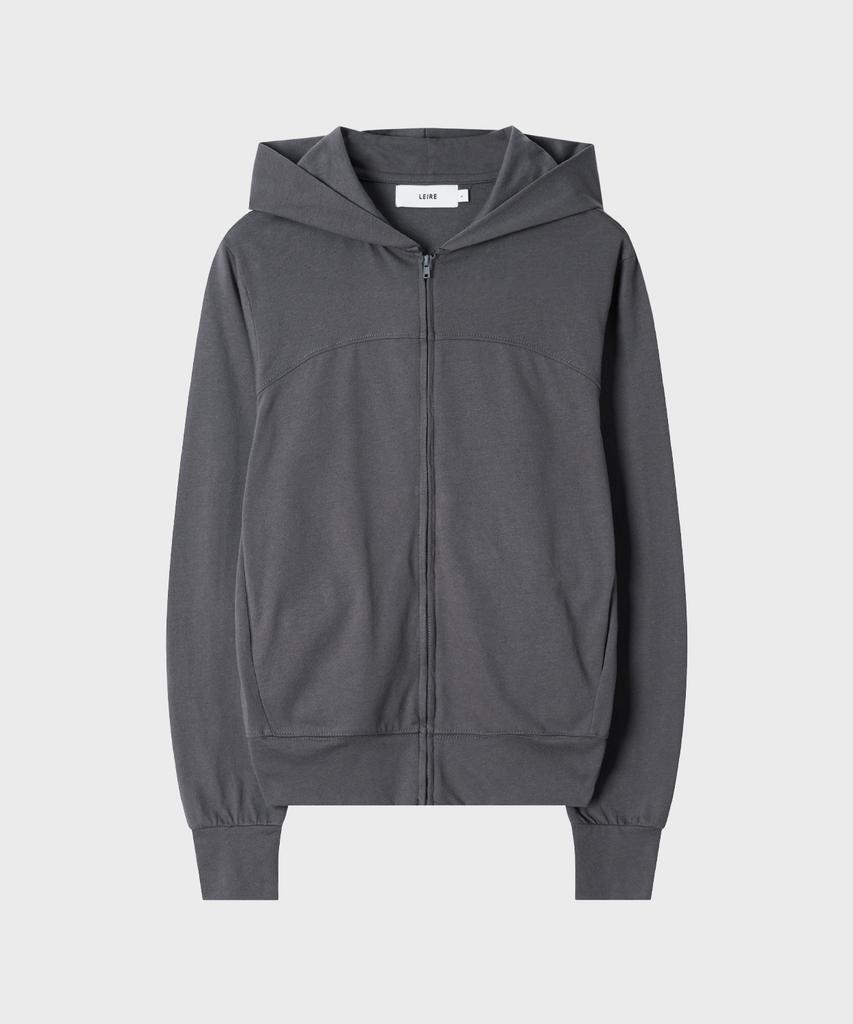 Leire Slim Fit Light Hooded Zip-Up [Charcoal]