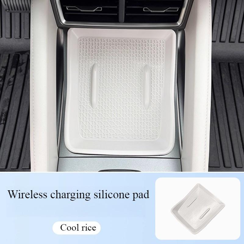 For 24 25 BYD Yuan UP ATTO 2 Wireless Charging Silicone Pad Protective Pad Anti Slip Dirt Resistant Wear-Resistant Car Interior