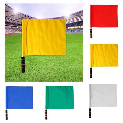 Soccer Referee Flag Red White Yellow Blue Green Football Training Command Flag Competition Signal Flag Referee Supplies