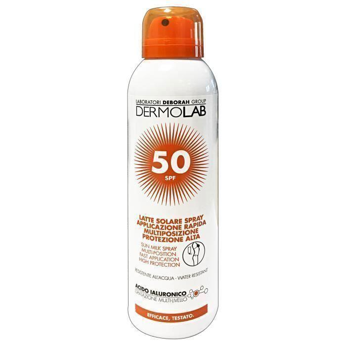 DERMOLAB Soleil Fp50 Lait Spray 7246 Crème Solaire 150 ml