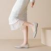 Weiwei Girl 5933-21 Square Head Flat-soled Single Shoes Women's Skirt Rhinestone Wedding Shoes Soft Soles Not Tired Feet Doudou Shoes