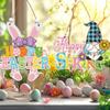 Easters Wood Hanging Sign Easters Wood Wreath Sign Happy Easters/Spring Door Sign Plaque for Front Door Wall Decors