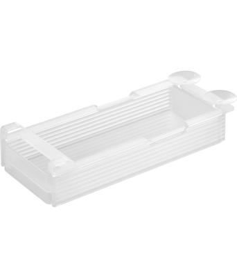 Yamazaki Tower Refrigerator Height Adjustable X X Compatible with Sliding Model 10106 Under-Shelf Rack, Small, White, W14.5 D34.4 H6.5cm, 7-Level