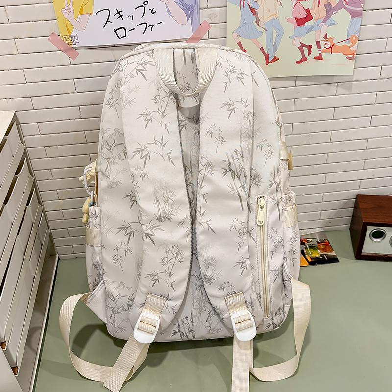 Student Large Capacity Schoolbag Women's Tie-Dye Printed Backpack