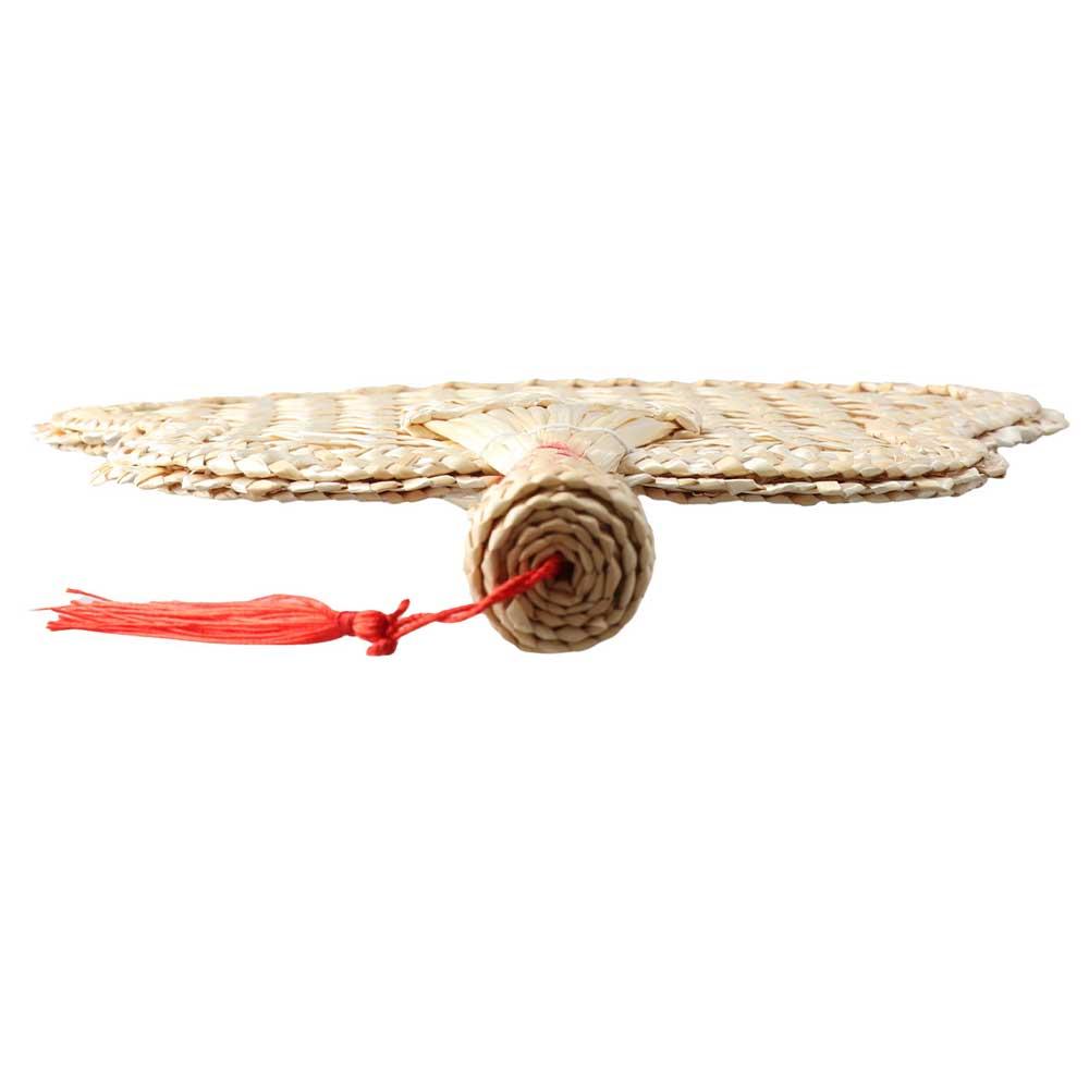 Round Heart Pushan Chinese Style Decorative DIY Old Cooling Fan Woven Fan Hand Fans Home Decoration