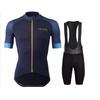 Mens Cycling Jersey Bib Shorts Set Breathable Mesh Bike Outfit Road