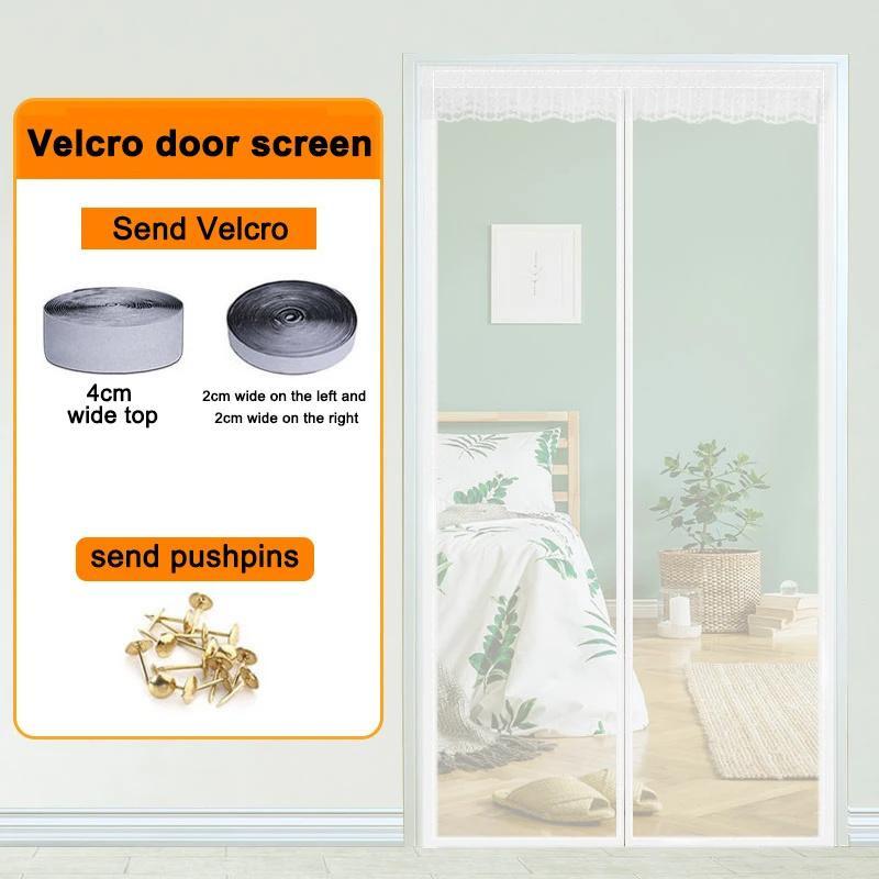 Summe Anti Mosquito Door Curtain Summer Mosquito Net Mosquito Proof Magnetic Door Curtain for Living Room Bedroom Kitchen