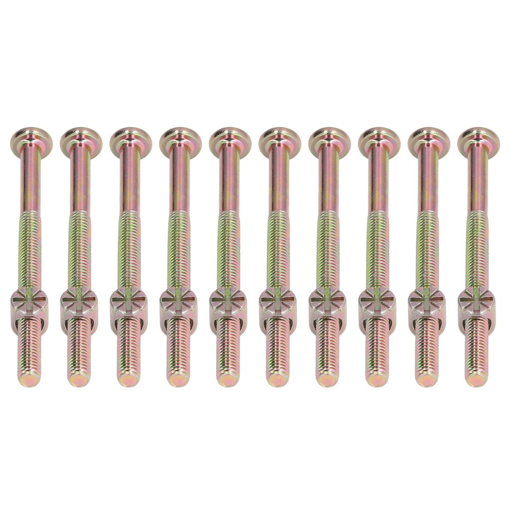 10 Sets Baby Bed Crib Screw M6 Galvanized Stainless Steel Hex Socket Head Cap Screws Hardware Kit