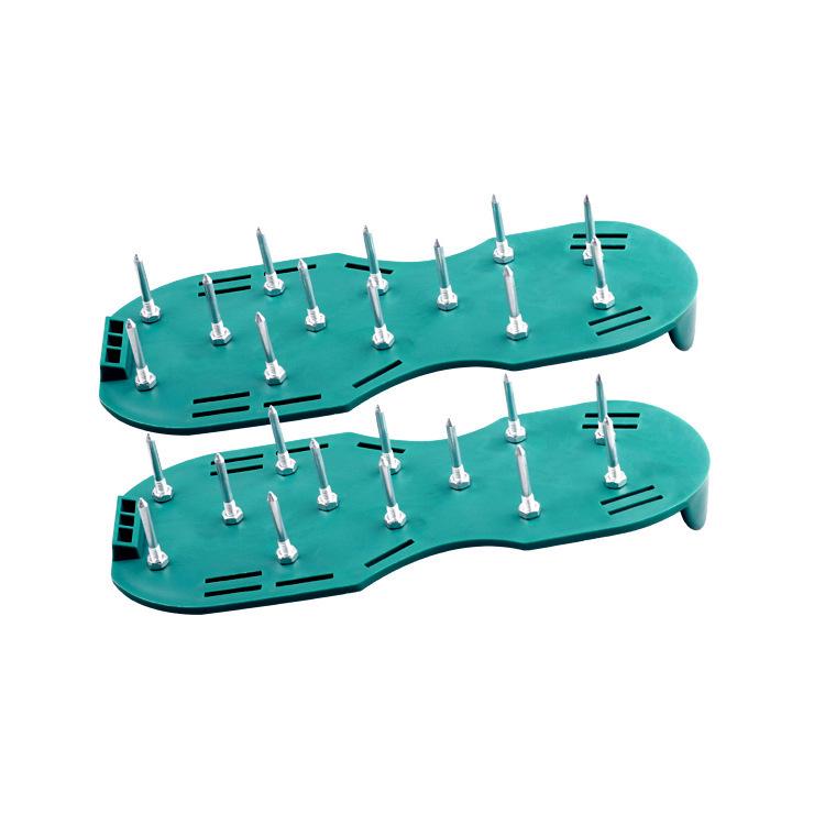 Gartenbelüftungsschuhe mit 4,5 cm Spikes - Selbstnivellierendes Rasenpflegegerät