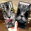Pouzdro pro Xiaomi Redmi Note 10 9 11 Pro Měkké pouzdro na telefon 10S 9S K40 8 9A 9C 9T 7 10C 8T Silikonový kryt Roztomilé zvíře Kočka Skořápka Sac