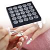 Jewelry Storage Box Visible Aluminum Containers For Rhinestones Studs And Pedicure Supplies Compact Solution