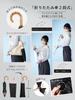 KIZAWA Folding Silky Gloss Reverse Long Light Full Heat Heat Parasol, Two-Tier, Fabric, Fold, Umbrella, 100% Blocking, Foldable, Blackout,