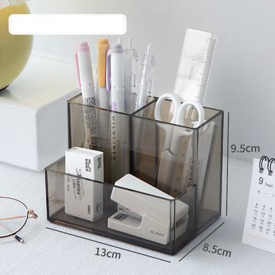 Make-up-Organizer, Kosmetikpinsel-Halter, transparente Acryl-Foundation, Rouge, Lidschatten, Eyeliner, Stift, Schreibtisch-Aufbewahrungsbox