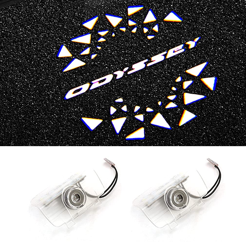 Innenleuchte, Courtesi Ride Honda LED, Hohe Helligkeit, Odyssey Accord Accord LED-Logo, Türlicht Projektion Klar 2er-Set