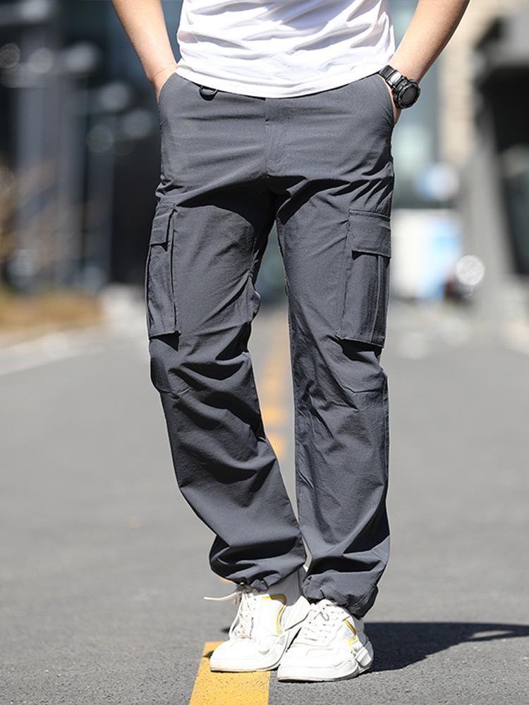 Huanlong Herren Schnelltrocknende Camouflage Taktische Hose: Wasserabweisend, Dehnbar, Ideal für Outdoor-Klettern im Sommer.