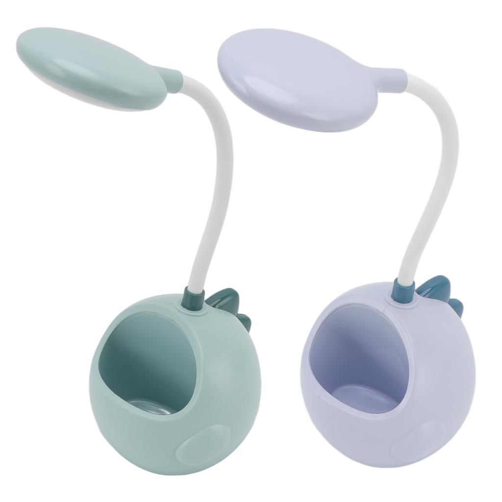 Small Desk Light with Pen Holder Comfortable Decorative Practical No Noise LED USB Small Table Lamp