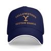 New Baseball Cap Y-Yellowstones Large Gold Dutton Ranch Logo Accessories For Unisex Women Trucker Cap Classic  Sun Cap Adjustable