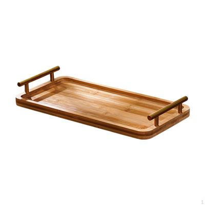 Rectangular Wood Tray for Serving Tea And Snacks At Home