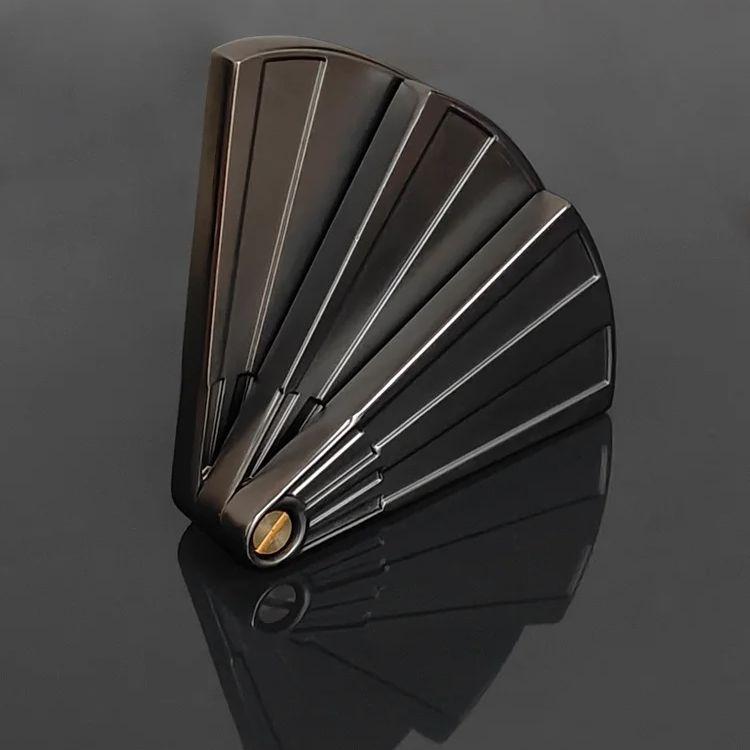 Mechanical Magnetic Push Card Slider - Fan Pa Pa Coin Pushing Plate Anti Stress Sensory Fidget Toy Cool Things for Adults