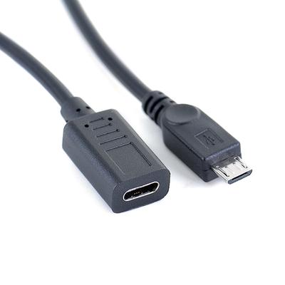 Προσαρμογέας καλωδίου σύνδεσης USB Type-C Female σε Micro Usb Male Otg