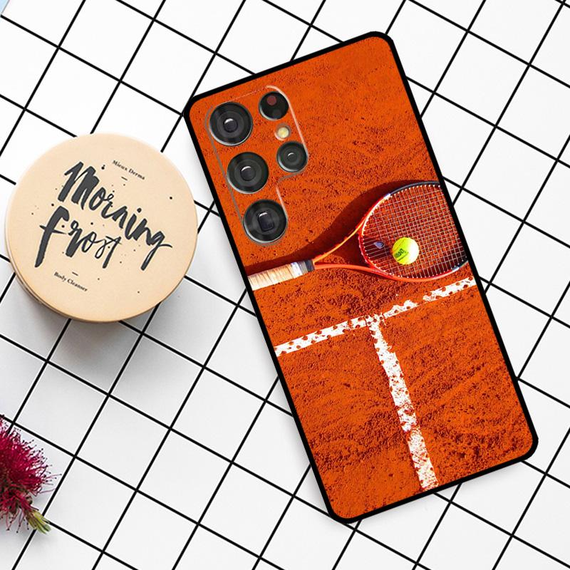 Tennis tennis racket Case For Samsung Galaxy S24 FE S21 S22 S23 S25 Ultra S9 S10 Plus S20 FE S25 FE Phone Cover