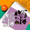 Halloween Cartoon Cutter Set - Carbon Steel Ghost Pumpkin Decorations for Scrapbook and Craft Projects
