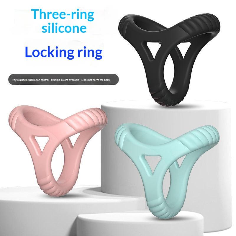 Silicone Ball Stretcher Delay Ejaculation TPE Penis Ring For Men Sex Toys Adjustable Semen Lock Ring SM Penis Sleeve Cock Rings