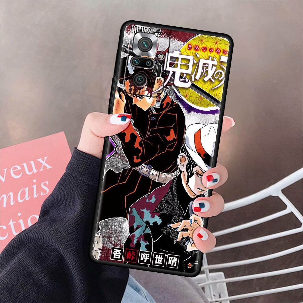 

Чехол для Xiaomi Redmi Note 10 9 11 Pro Мягкий чехол для телефона 10S 9S K40 8 9A 9C 9T 7 10C 8T Силиконовый чехол Demon Slayer Аниме Чехол Redmi Note 7