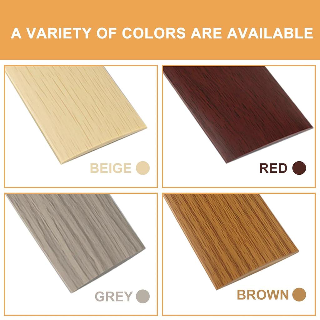 1PC 1/3meters PVC Wood Floor Transition Strip Edge Closing Strip Self-adhesive Seam Strip Flat Buckle Dge Pressing